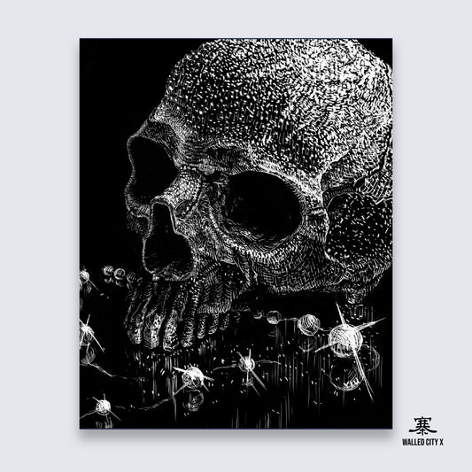 Skull Illustration Print 0005